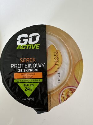 Serek proteinowy ze skyrem (brzoskwinia-mango)