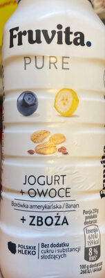 jogurt + owoce borówka banan
