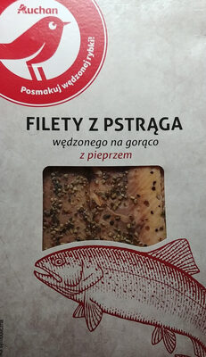 Filet z pstrąga wędzonego na gorąco z pieprzem