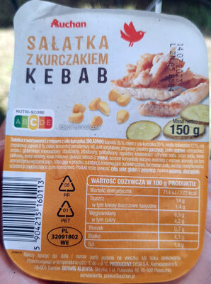 Sałatka z kurczakiem kebab