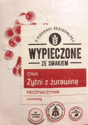 Chleb żytni z żurawiną