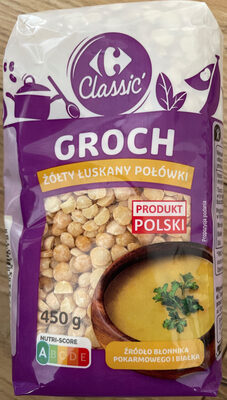 Groch żółty łuskany połówki