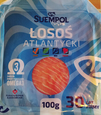 Łosoś atlantycki, wędzony na zimno, plastrowany