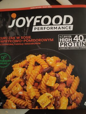 KURCZAK W SOSIE PAPRYKOWO-POMIDOROWYM Z CZERWONĄ FASOLĄ I MAKARONEM