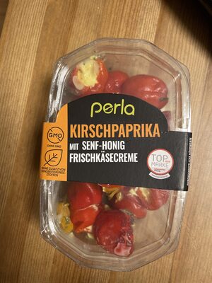 Kirschpaprika Senf-Honig Frischkäse
