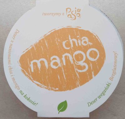 Deser mango z chią, na kokosie