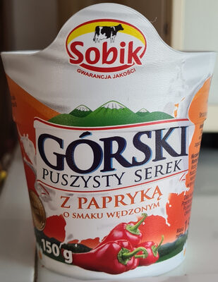 Górski puszysty serek z papryką o smaku wędzonym
