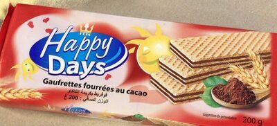 Gaufrettes fourrées au cacao