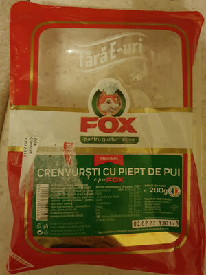 Crenvursti cu piept de pui FOX
