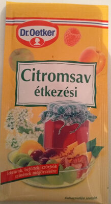 Citromsav (étkezési)
