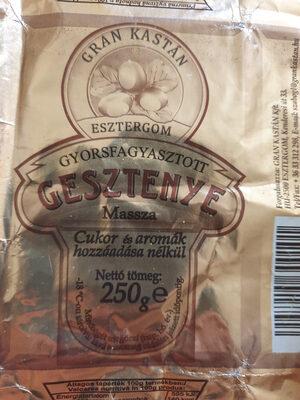 gyorsfagyasztott gesztenye massza