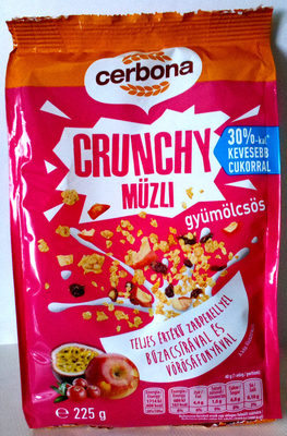 Crunchy ropogós gyümölcsös müzli