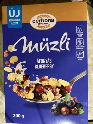müzli áfonyás