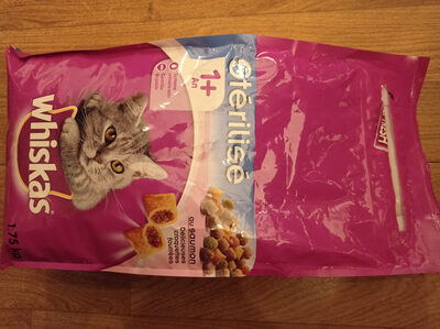 Whiskas sec stérilisé au saumon 1 an et +