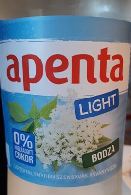 Low sugar and energy free elderberry flavoured slightly carbonated soda