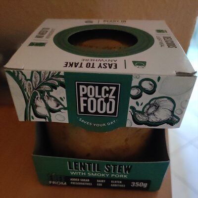 Lentil stew with smoky pork