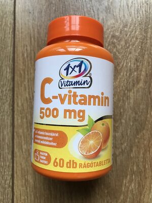 C-vitamin rágótabletta 500 mg, narancsízű