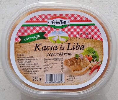 Kacsa és Liba tepertőkrém - csemege