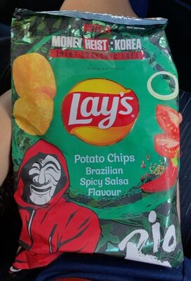 Potato chips Brazilian spicy salsa
