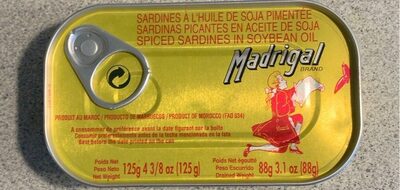 Spiced Sardines in Soybean Oil