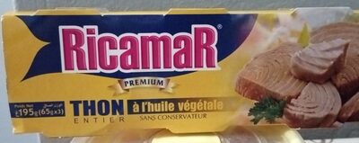 RICAMAR Premium Thon entier à l'huile végétale