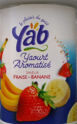 Yaourt aromatisé fraise banane