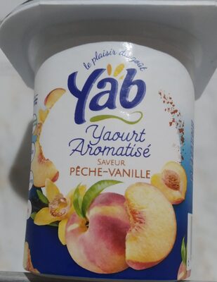Yaourt aromatisé (saveur pêche - vanille)
