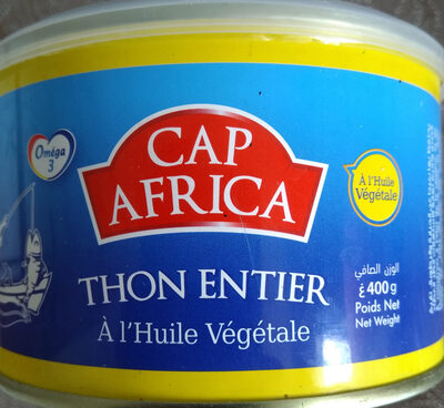THON ENTIER À L'HUILE VÉGÉTALE