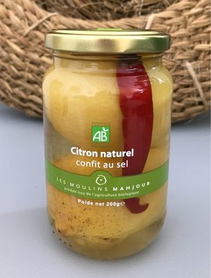 Citron naturel confit au sel