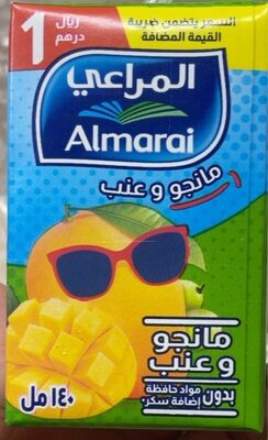 Mango and grape nectar