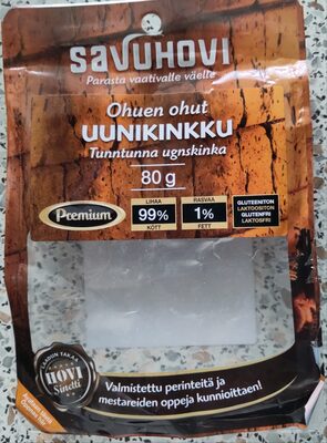 Ohuen ohut uunikinkku