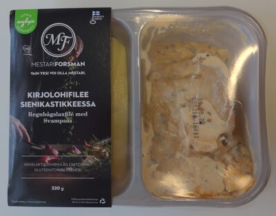 Kirjolohifilee sienikastikkeessa