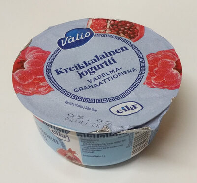 Kreikkalainen jogurtti vadelma-granaattiomena