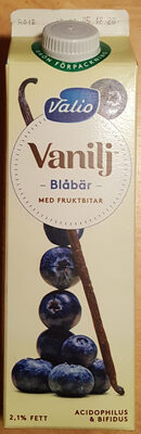 Vanilj blåbär med fruktbitar