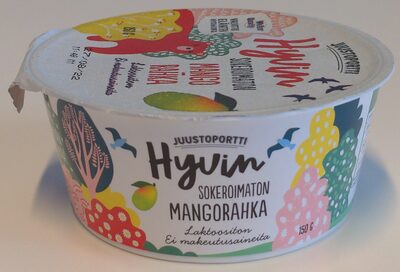 Hyvin sokeroimaton mangorahka