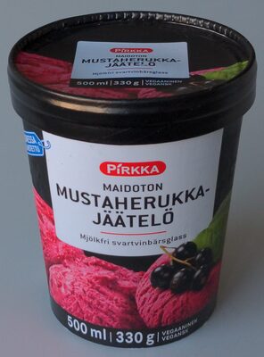 Maidoton mustaherukkajäätelö