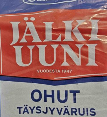 Jälkiuuniruisleipä, ohut