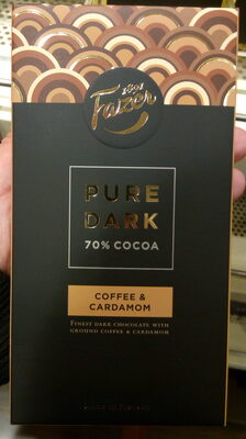 Pure Dark 70% Cocoa Coffee & Cardamon