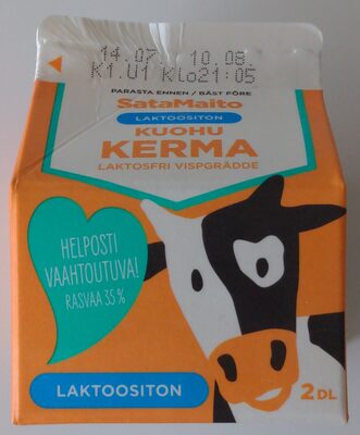 Kuohu kerma laktoositon