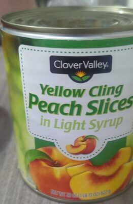 Yellow cling peach slices in light syrup