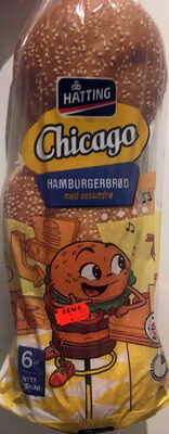 Chicago burgerbrød med sesamfrø