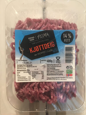 Kjøttdeig av norsk storfe