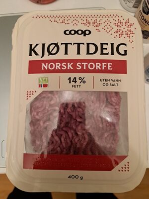 Kjøttdeig storfe, 14% fett