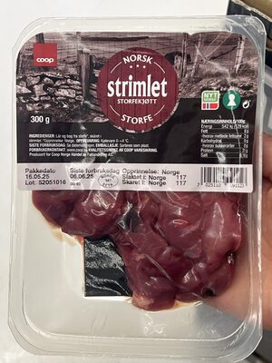 Strimlet Storfekjøtt