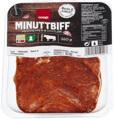 Coop Minuttbiff m/Pepper&Hvitløk