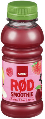 Coop Smoothie Rød 6 Frukter 250ml