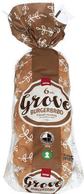 Grove burgerbrød tilsatt surdeig