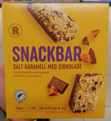 Snackbar Salt Karamell med Sjokolade