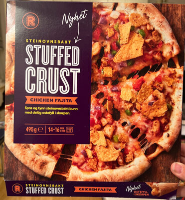 Chicken Fajita, steinovnsbakt stuffed crust pizza