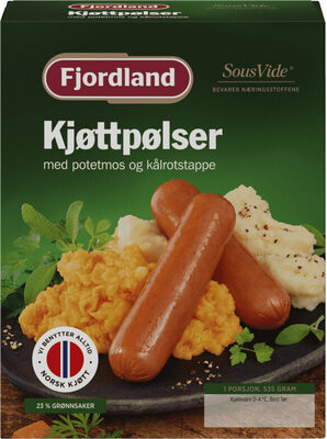 Fjordland Kjøttpølser med Potetmos 538g
